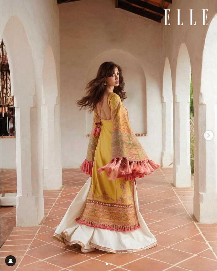 Bollywood Star Disha Patani in Hussain rehar Luxury summer 2024 collection